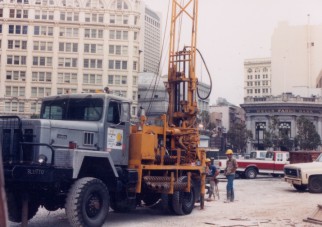 Downtown drilling work